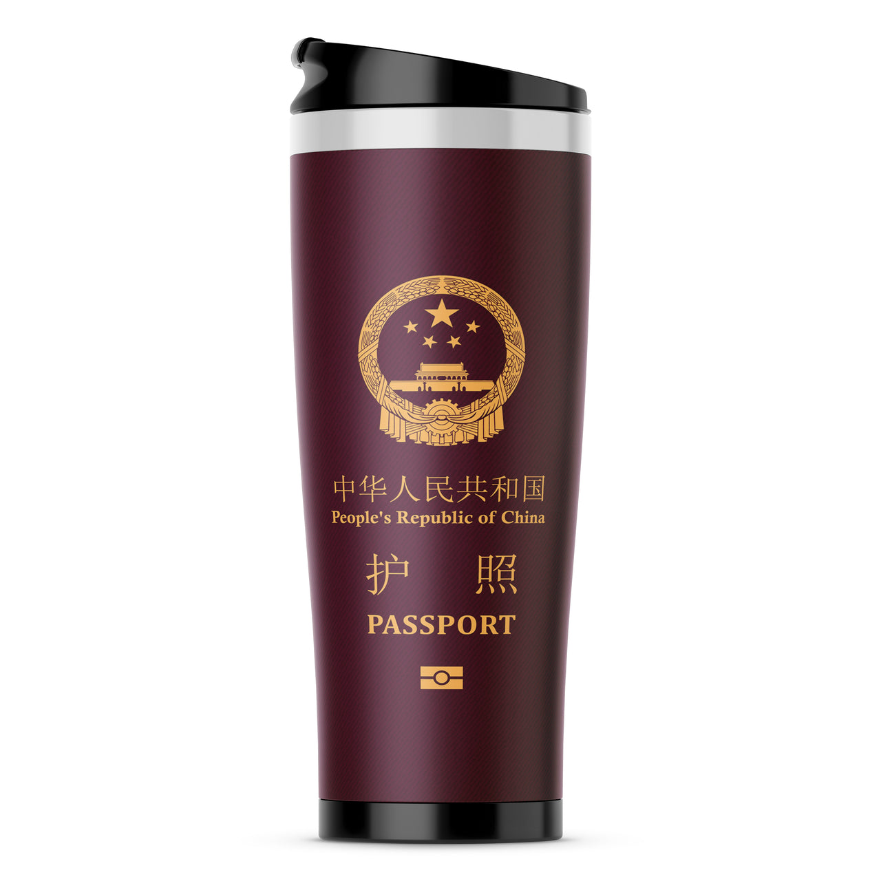 China Passport Designed Stainless Steel Travel Mugs