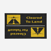 Thumbnail for Cleared To Land / For Departure Designed Door Mats Aviation Shop 