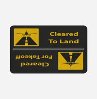 Thumbnail for Cleared To Land / For Departure Designed Bath Mats Pilot Eyes Store Floor Mat 50x80cm 