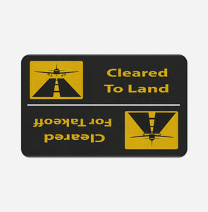 Cleared To Land / For Departure Designed Bath Mats Pilot Eyes Store Floor Mat 50x80cm 