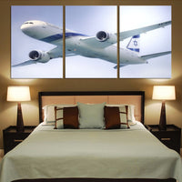 Thumbnail for Close up to Israel Airways (El-al) Boeing 787 Printed Canvas Posters (3 Pieces) Aviation Shop 
