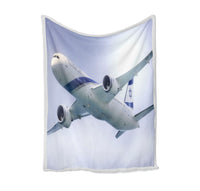 Thumbnail for Close up to Israel Airways (El-al) Boeing 787 Designed Bed Blankets & Covers