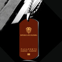 Thumbnail for Colombia Passportt Designed Metal Necklaces