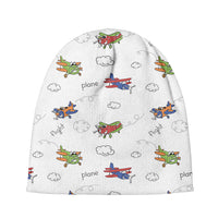 Thumbnail for Colorful Cartoon Planes Designed Knit 3D Beanies