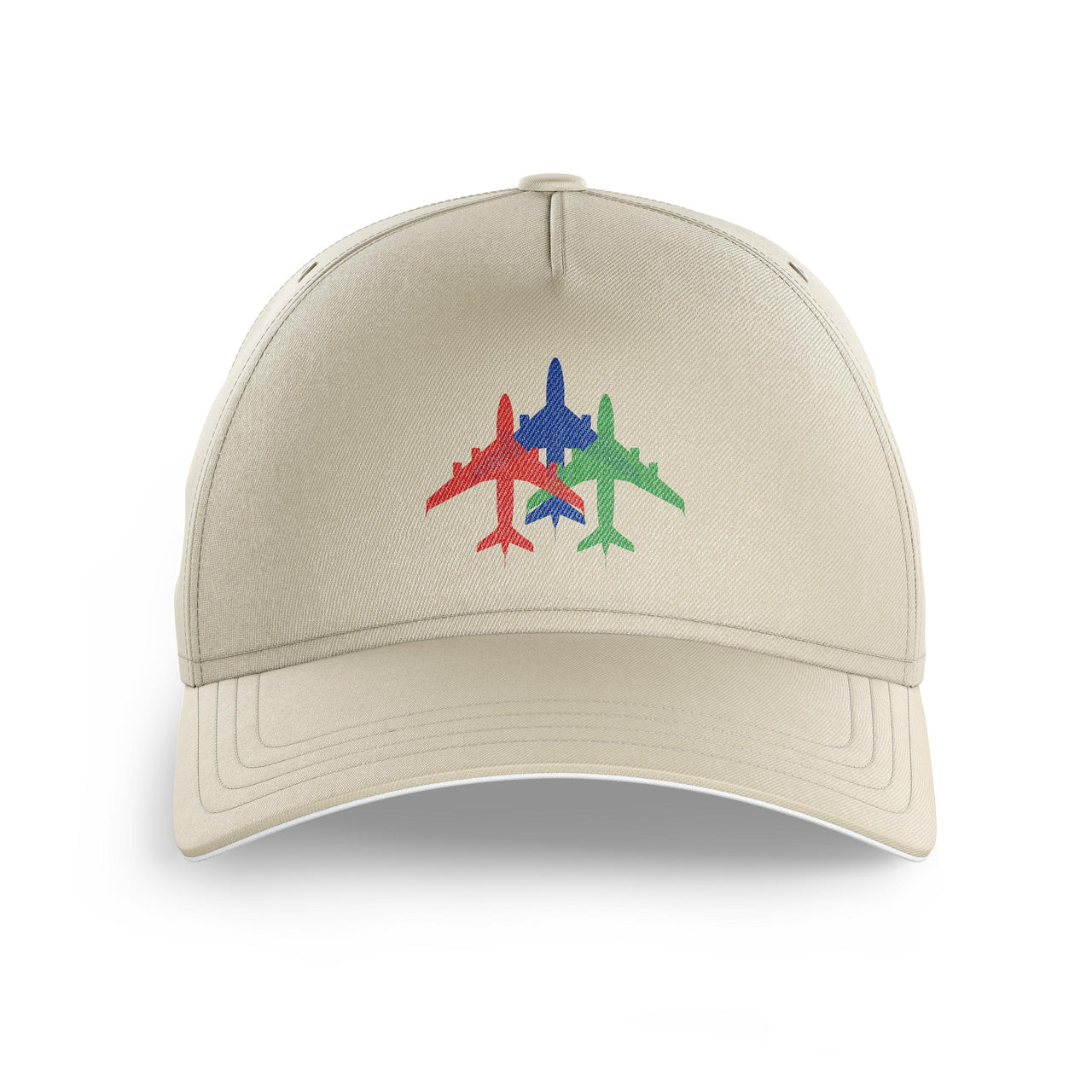Colourful 3 Airplanes Printed Hats