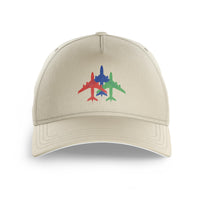 Thumbnail for Colourful 3 Airplanes Printed Hats