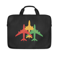 Thumbnail for Colourful 3 Airplanes Designed Laptop & Tablet Bags