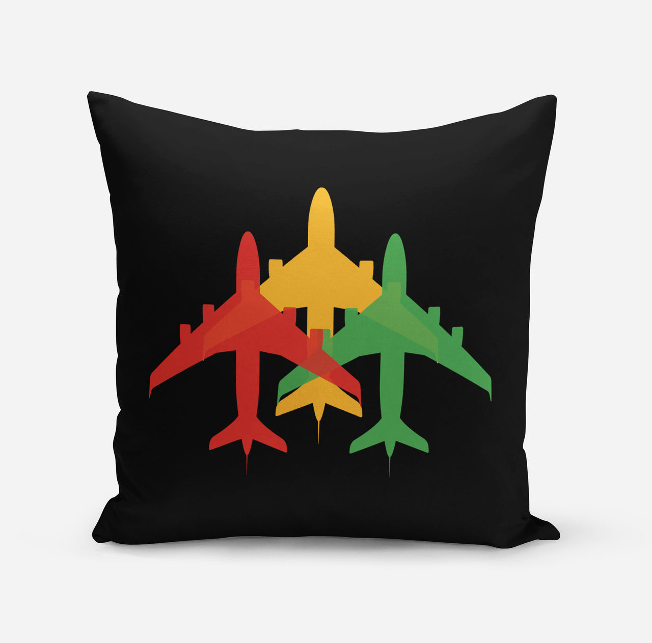 Colourful 3 Airplanes Designed Pillows