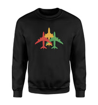 Thumbnail for Colourful 3 Airplanes Designed Sweatshirts