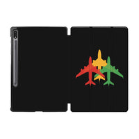 Thumbnail for Colourful 3 Airplanes Designed Samsung Tablet Cases