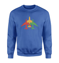 Thumbnail for Colourful 3 Airplanes Designed Sweatshirts