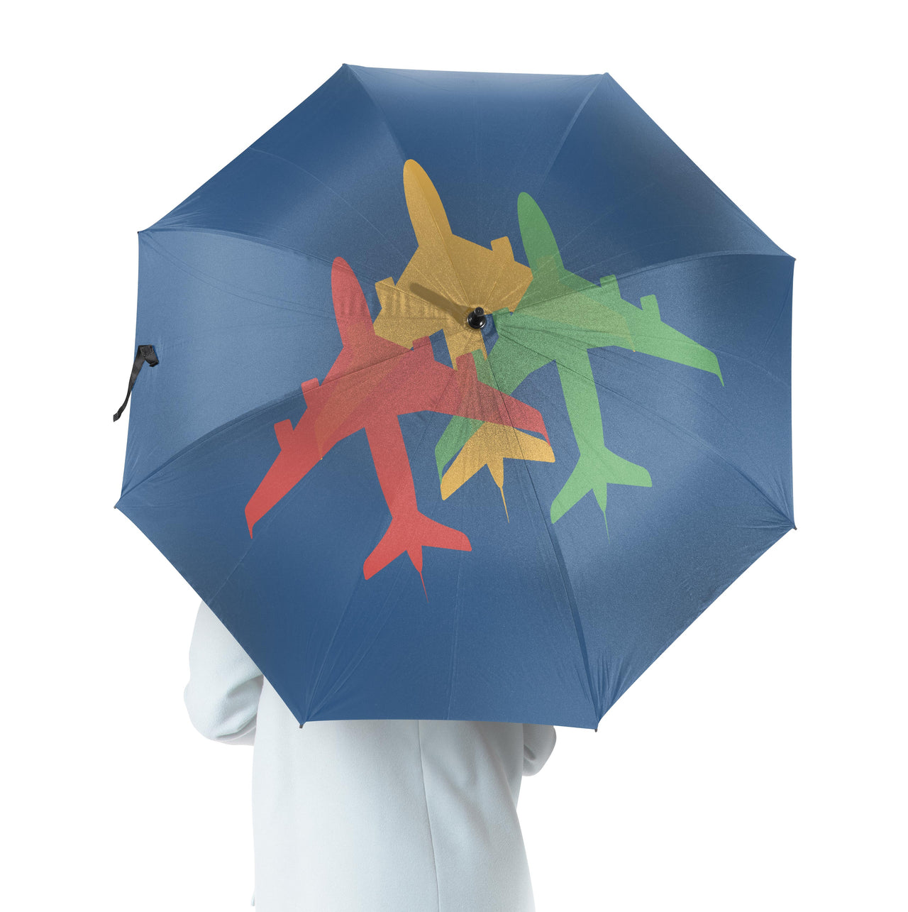 Colourful 3 Airplanes Designed Umbrella
