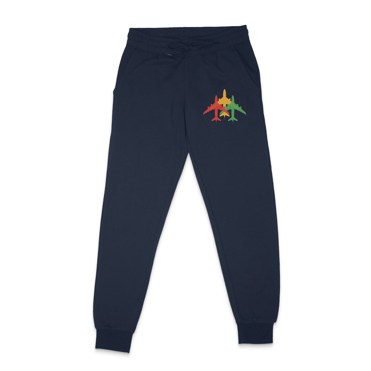 Colourful 3 Airplanes Designed Sweatpants