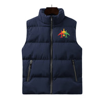 Thumbnail for Colourful 3 Airplanes Designed Puffy Vests