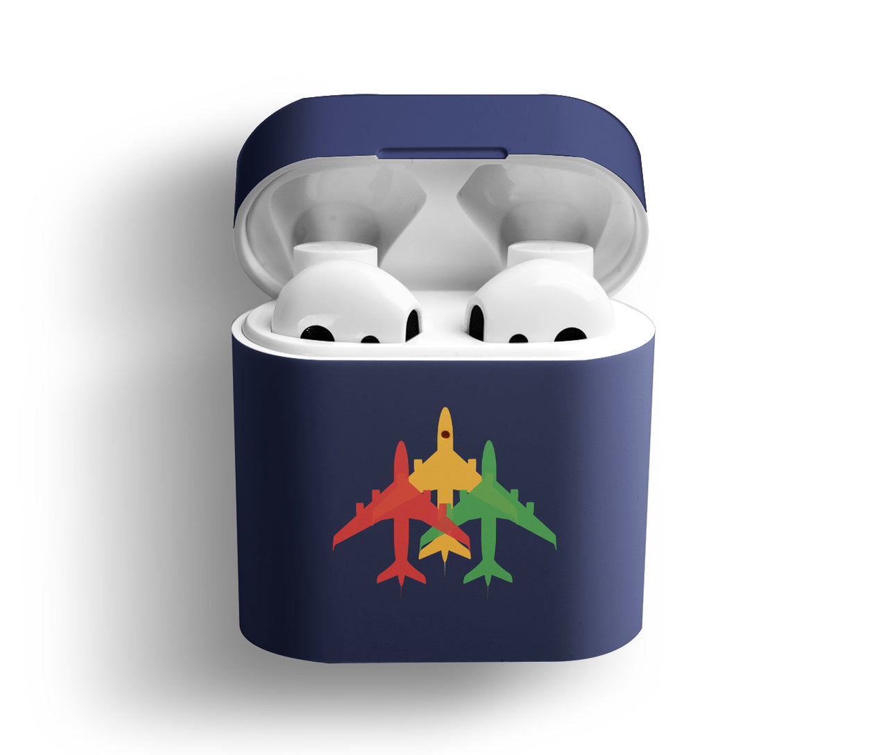 Colourful 3 Airplanes Designed AirPods Cases