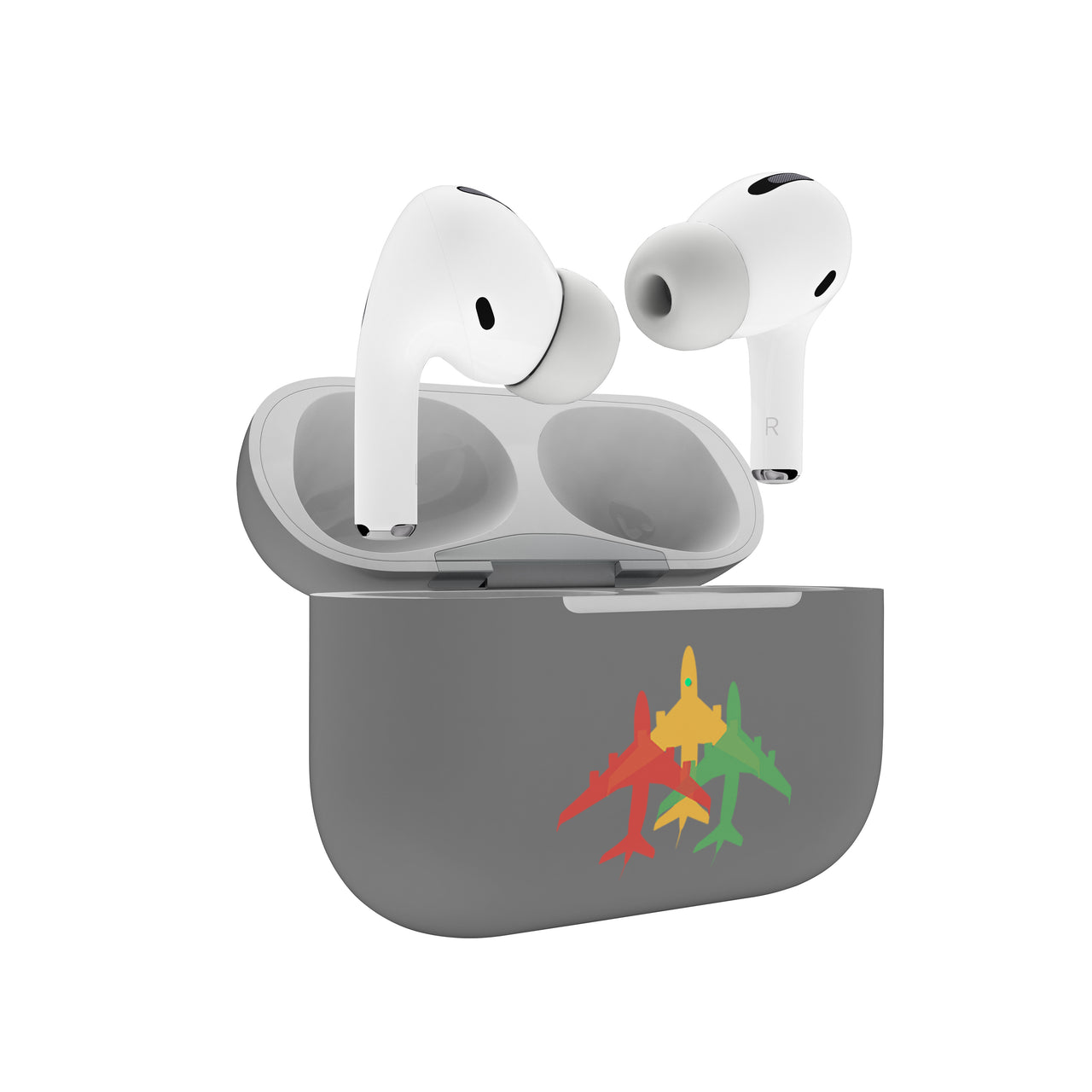 Colourful 3 Airplanes Designed AirPods  Cases