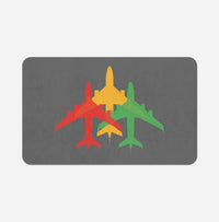 Thumbnail for Colourful 3 Airplanes Designed Bath Mats