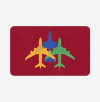 Thumbnail for Colourful 3 Airplanes Designed Bath Mats