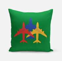 Thumbnail for Colourful 3 Airplanes Designed Pillows