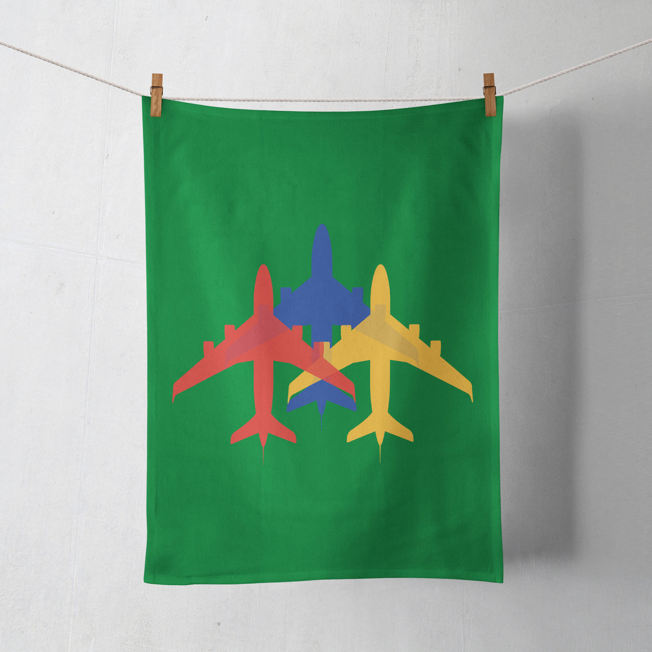 Colourful 3 Airplanes Designed Towels