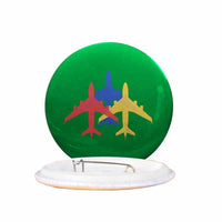 Thumbnail for Colourful 3 Airplanes Designed Pins