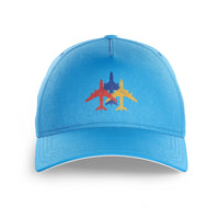 Thumbnail for Colourful 3 Airplanes Printed Hats