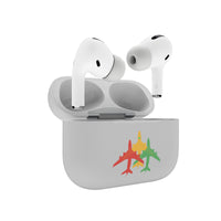 Thumbnail for Colourful 3 Airplanes Designed AirPods  Cases