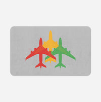 Thumbnail for Colourful 3 Airplanes Designed Bath Mats