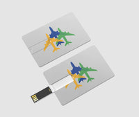 Thumbnail for Colourful 3 Airplanes Designed USB Cards