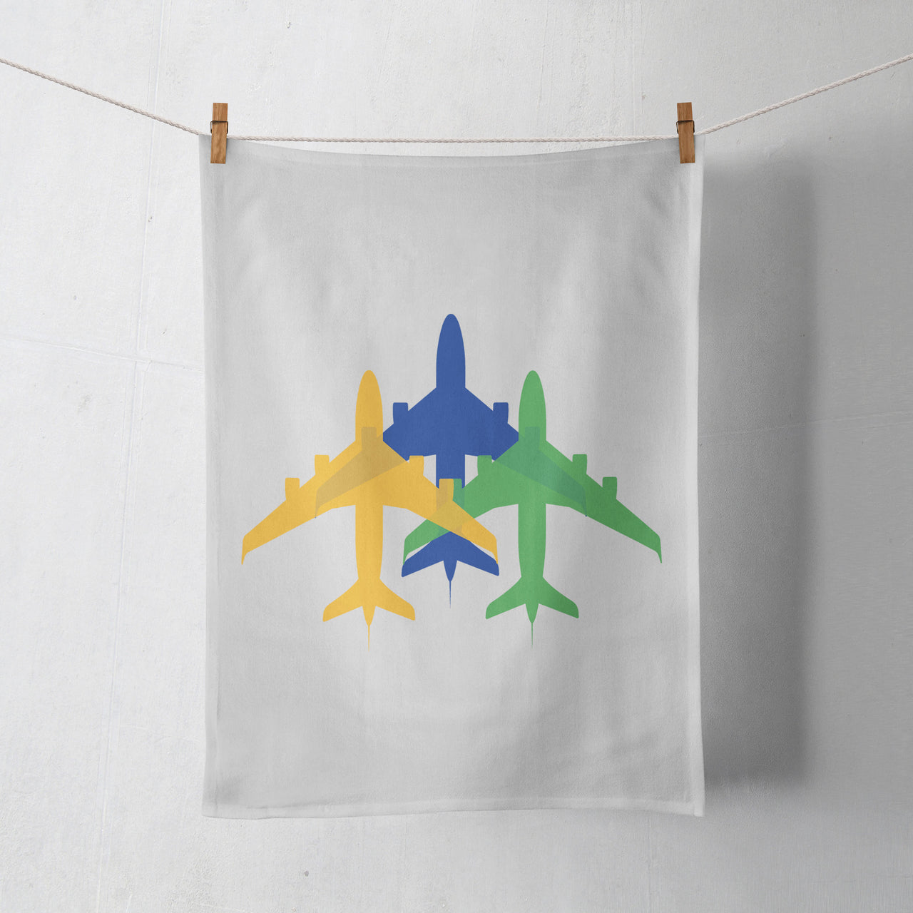 Colourful 3 Airplanes Designed Towels