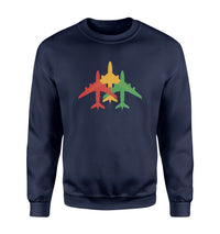 Thumbnail for Colourful 3 Airplanes Designed Sweatshirts