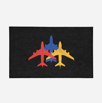 Thumbnail for Colourful 3 Airplanes Designed Door Mats