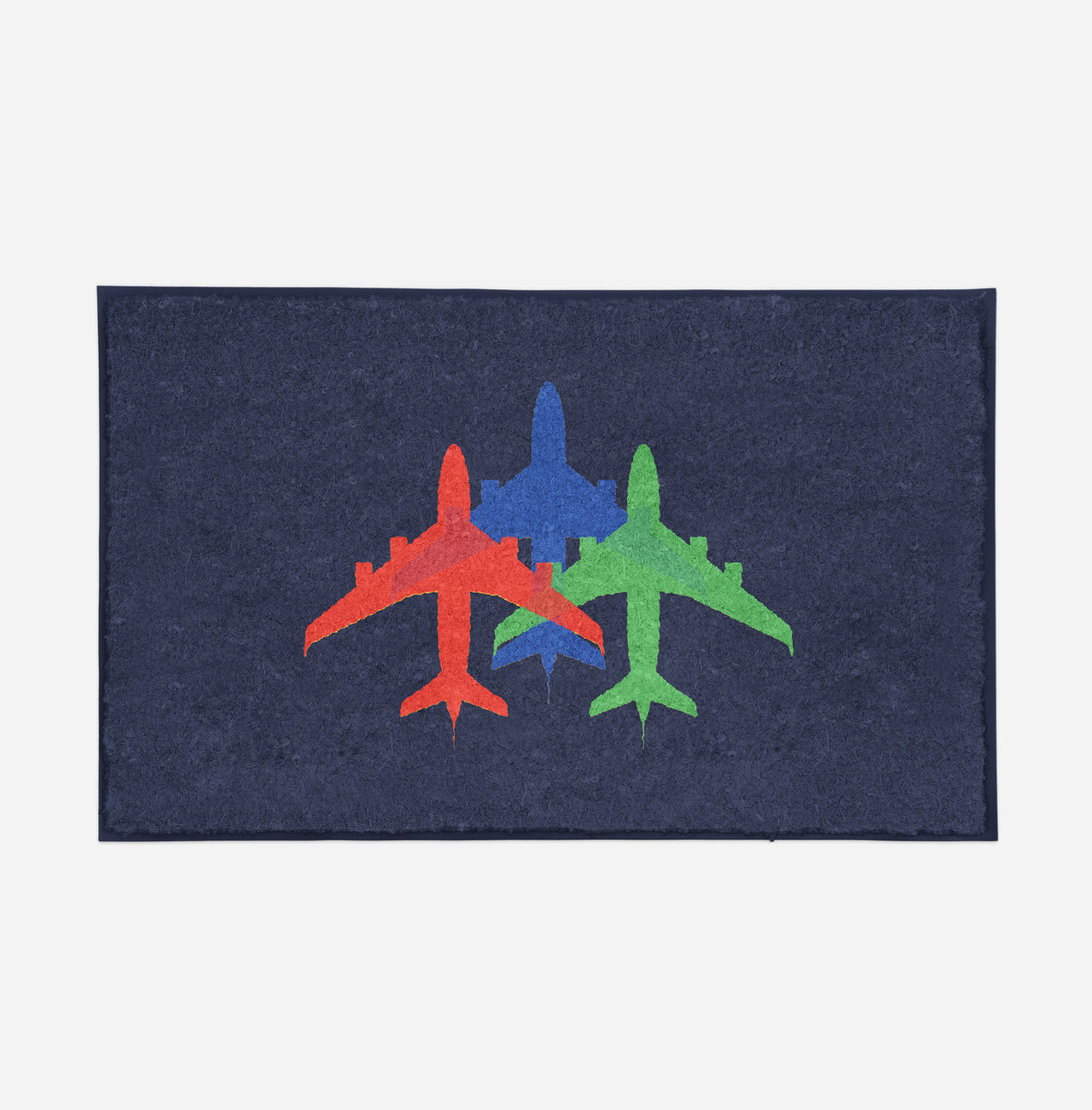 Colourful 3 Airplanes Designed Door Mats