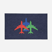 Thumbnail for Colourful 3 Airplanes Designed Door Mats