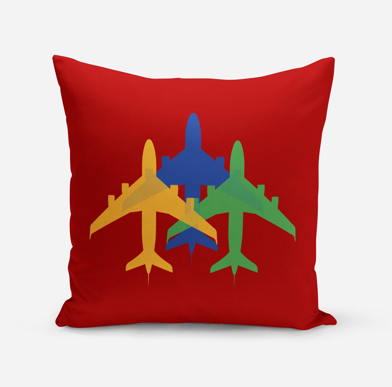 Colourful 3 Airplanes Designed Pillows