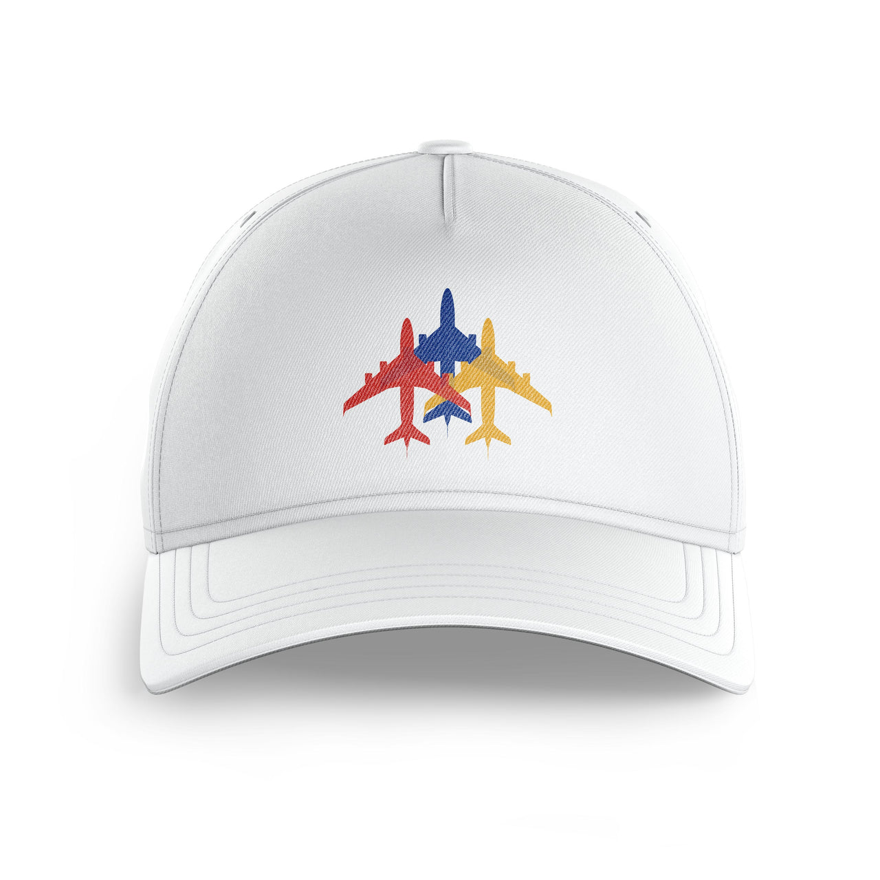 Colourful 3 Airplanes Printed Hats