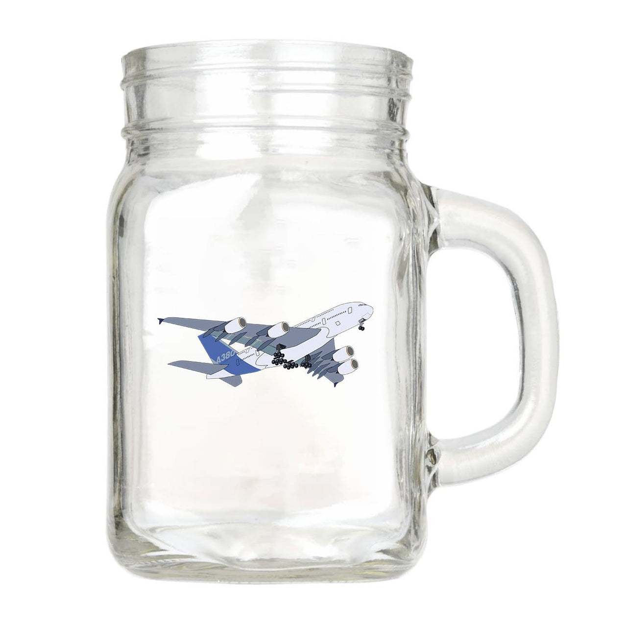 Colourful Airbus A380 Designed Cocktail Glasses