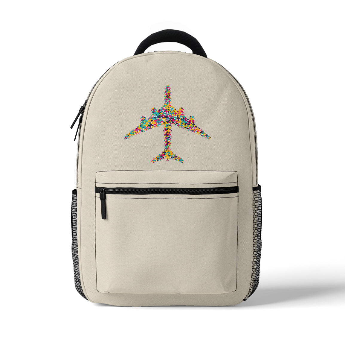 Colourful Airplane Designed 3D Backpacks
