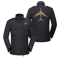 Thumbnail for Colourful Airplane Designed Military Coats