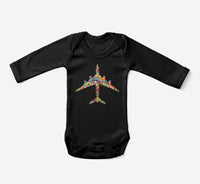 Thumbnail for Colourful Airplane Designed Baby Bodysuits
