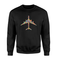 Thumbnail for Colourful Airplane Designed Sweatshirts