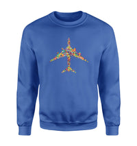 Thumbnail for Colourful Airplane Designed Sweatshirts