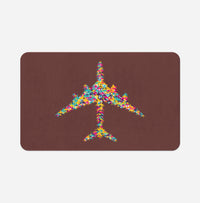Thumbnail for Colourful Airplane Designed Bath Mats
