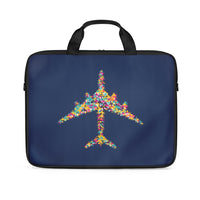 Thumbnail for Colourful Airplane Designed Laptop & Tablet Bags