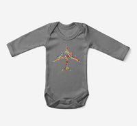 Thumbnail for Colourful Airplane Designed Baby Bodysuits