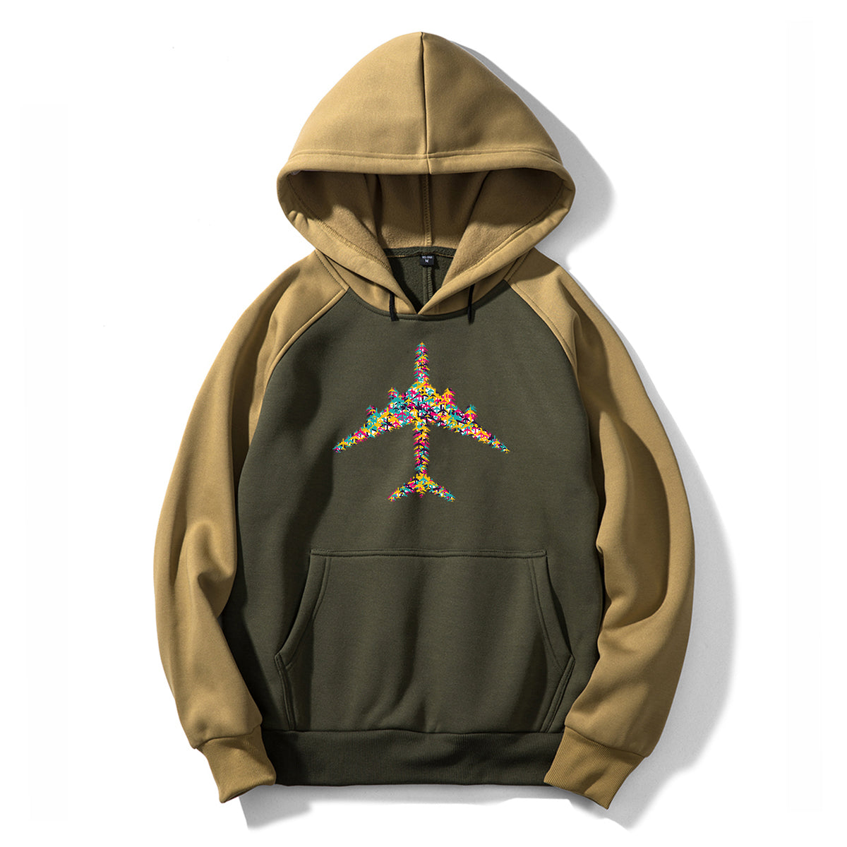 Colourful Airplane Designed Colourful Hoodies