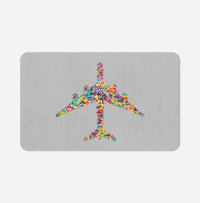Thumbnail for Colourful Airplane Designed Bath Mats