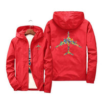 Thumbnail for Colourful Airplane Designed Windbreaker Jackets