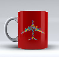 Thumbnail for Colourful Airplane Designed Mugs