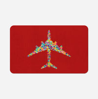 Thumbnail for Colourful Airplane Designed Bath Mats